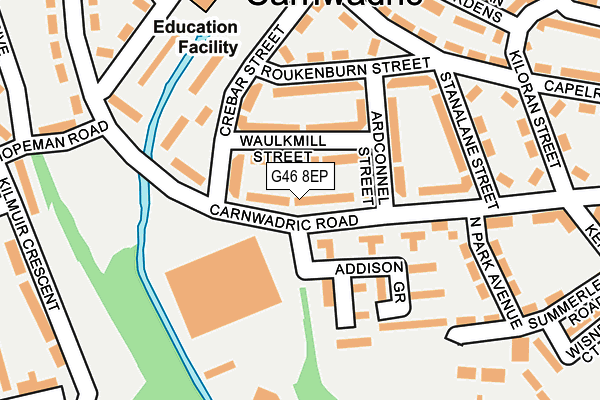 G46 8EP map - OS OpenMap – Local (Ordnance Survey)