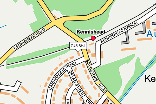 G46 8HJ map - OS OpenMap – Local (Ordnance Survey)