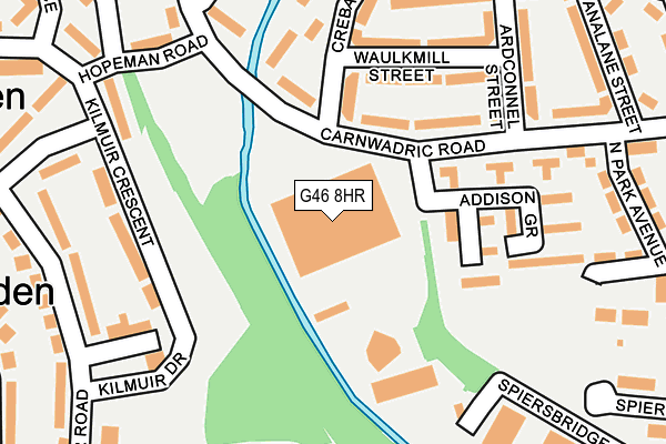 G46 8HR map - OS OpenMap – Local (Ordnance Survey)