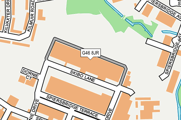 G46 8JR map - OS OpenMap – Local (Ordnance Survey)
