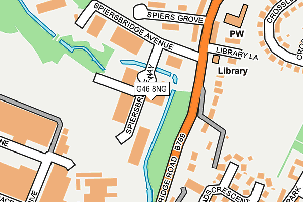 G46 8NG map - OS OpenMap – Local (Ordnance Survey)