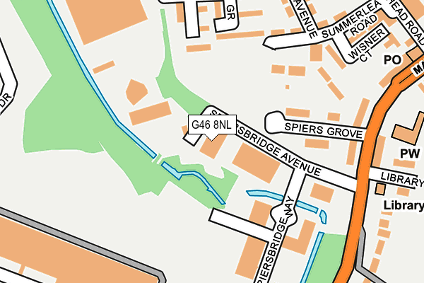 G46 8NL map - OS OpenMap – Local (Ordnance Survey)