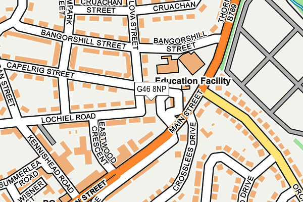 G46 8NP map - OS OpenMap – Local (Ordnance Survey)