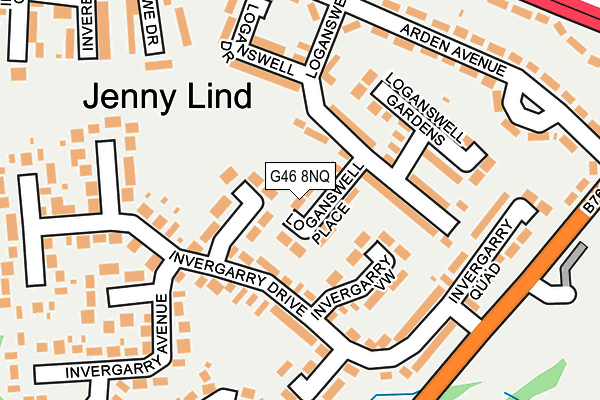 G46 8NQ map - OS OpenMap – Local (Ordnance Survey)