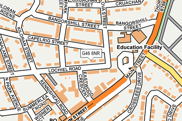 G46 8NR map - OS OpenMap – Local (Ordnance Survey)