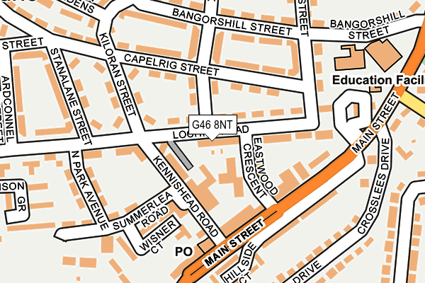 G46 8NT map - OS OpenMap – Local (Ordnance Survey)