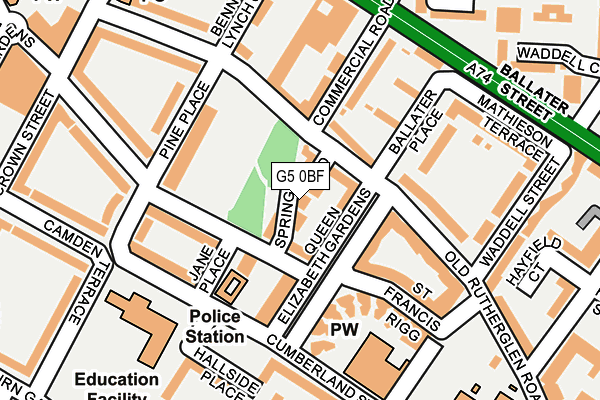 G5 0BF map - OS OpenMap – Local (Ordnance Survey)