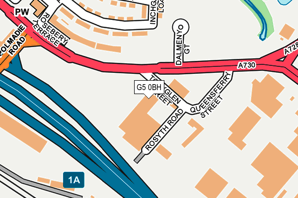 G5 0BH map - OS OpenMap – Local (Ordnance Survey)