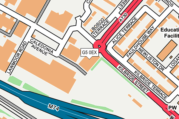 G5 0EX map - OS OpenMap – Local (Ordnance Survey)