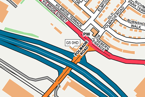 G5 0HD map - OS OpenMap – Local (Ordnance Survey)