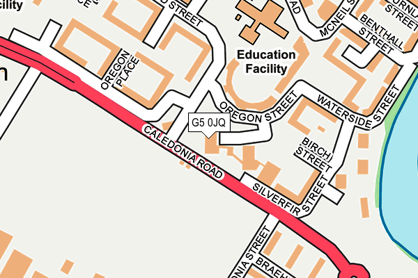 G5 0JQ map - OS OpenMap – Local (Ordnance Survey)