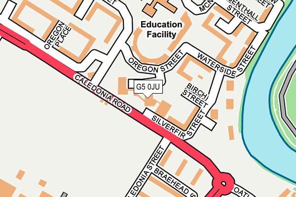 G5 0JU map - OS OpenMap – Local (Ordnance Survey)