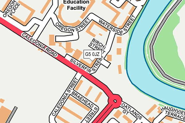 G5 0JZ map - OS OpenMap – Local (Ordnance Survey)