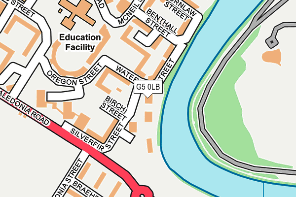 G5 0LB map - OS OpenMap – Local (Ordnance Survey)