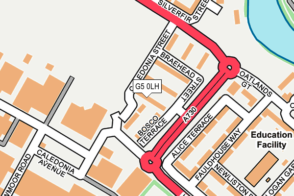 G5 0LH map - OS OpenMap – Local (Ordnance Survey)