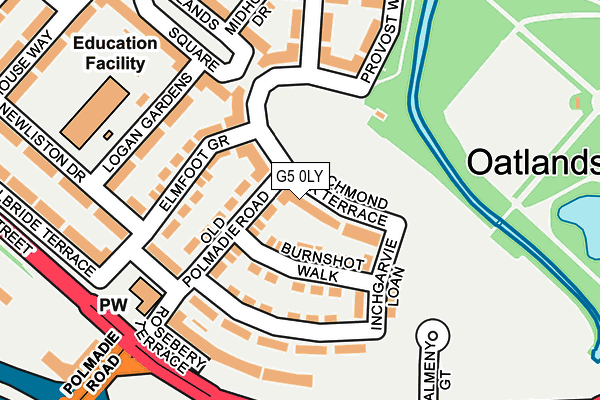 G5 0LY map - OS OpenMap – Local (Ordnance Survey)