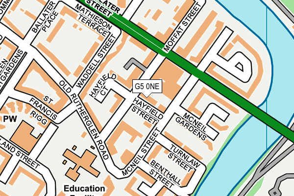 G5 0NE map - OS OpenMap – Local (Ordnance Survey)