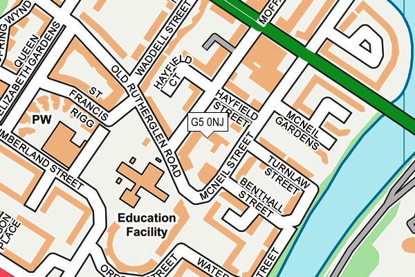 G5 0NJ map - OS OpenMap – Local (Ordnance Survey)