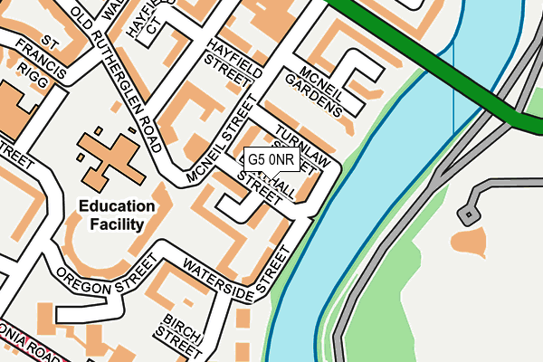 G5 0NR map - OS OpenMap – Local (Ordnance Survey)