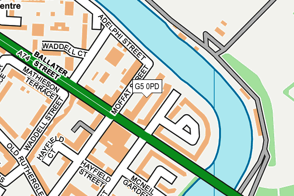 G5 0PD map - OS OpenMap – Local (Ordnance Survey)