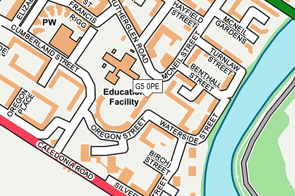 G5 0PE map - OS OpenMap – Local (Ordnance Survey)