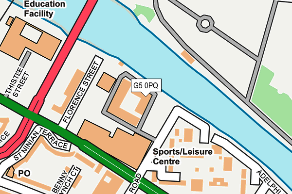 G5 0PQ map - OS OpenMap – Local (Ordnance Survey)