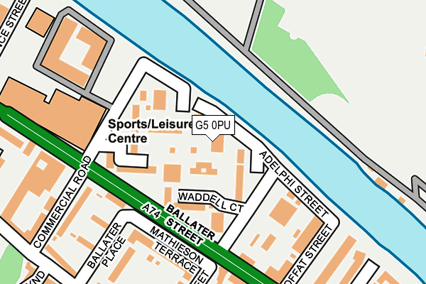 G5 0PU map - OS OpenMap – Local (Ordnance Survey)