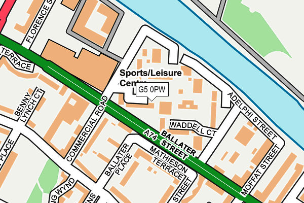 G5 0PW map - OS OpenMap – Local (Ordnance Survey)