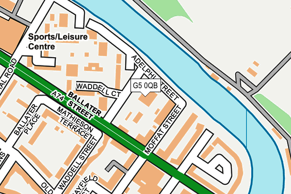 G5 0QB map - OS OpenMap – Local (Ordnance Survey)