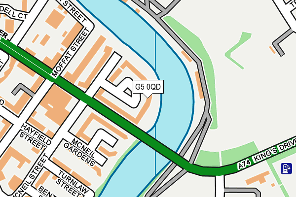 G5 0QD map - OS OpenMap – Local (Ordnance Survey)