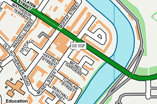 G5 0QF map - OS OpenMap – Local (Ordnance Survey)