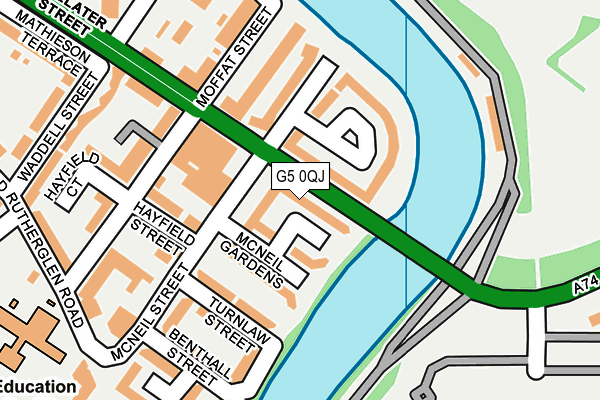 G5 0QJ map - OS OpenMap – Local (Ordnance Survey)