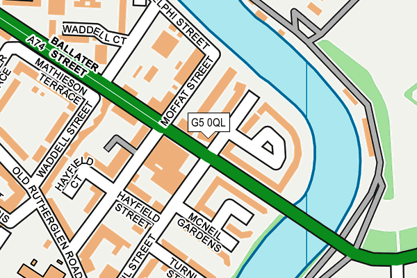 G5 0QL map - OS OpenMap – Local (Ordnance Survey)