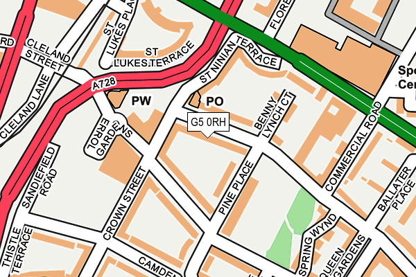 G5 0RH map - OS OpenMap – Local (Ordnance Survey)