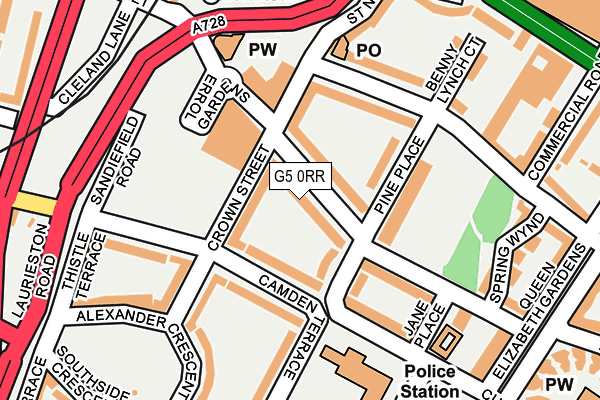 G5 0RR map - OS OpenMap – Local (Ordnance Survey)