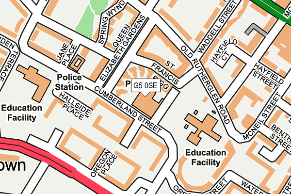 G5 0SE map - OS OpenMap – Local (Ordnance Survey)