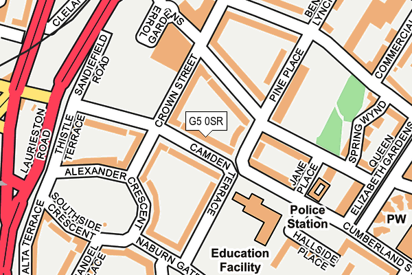 G5 0SR map - OS OpenMap – Local (Ordnance Survey)