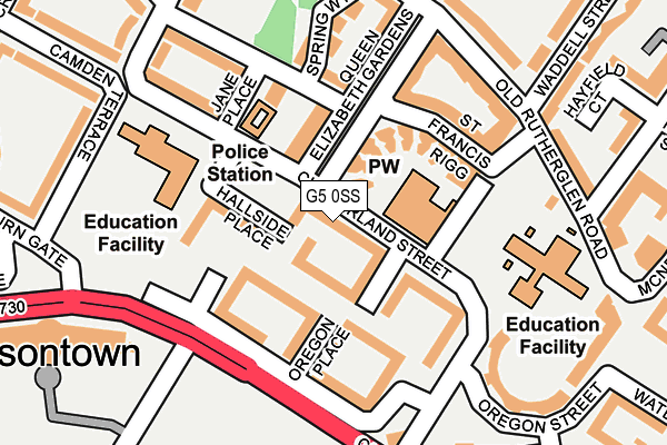 G5 0SS map - OS OpenMap – Local (Ordnance Survey)