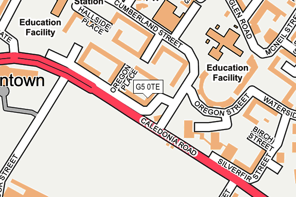 G5 0TE map - OS OpenMap – Local (Ordnance Survey)