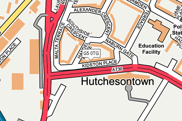 G5 0TG map - OS OpenMap – Local (Ordnance Survey)