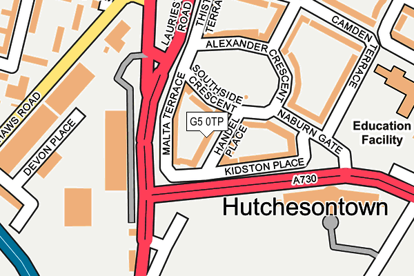 G5 0TP map - OS OpenMap – Local (Ordnance Survey)