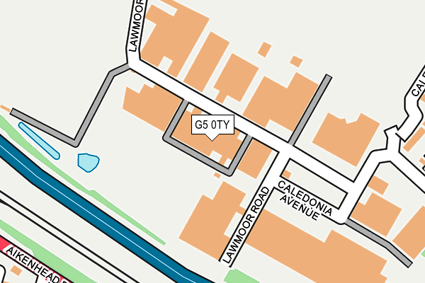 G5 0TY map - OS OpenMap – Local (Ordnance Survey)