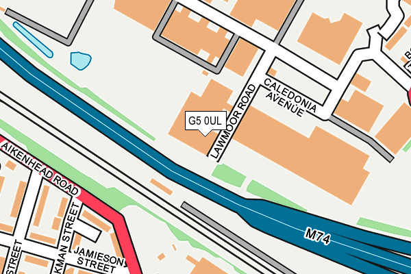 G5 0UL map - OS OpenMap – Local (Ordnance Survey)