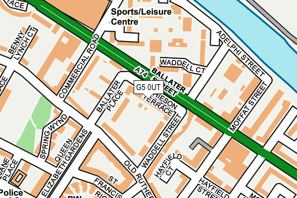 G5 0UT map - OS OpenMap – Local (Ordnance Survey)