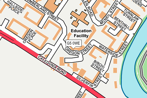 G5 0WE map - OS OpenMap – Local (Ordnance Survey)