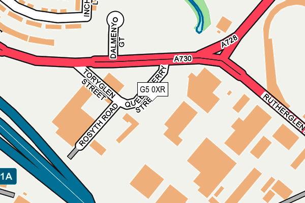 G5 0XR map - OS OpenMap – Local (Ordnance Survey)