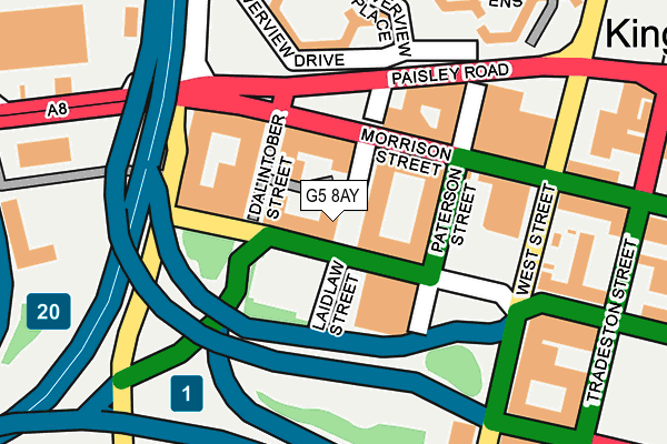 G5 8AY map - OS OpenMap – Local (Ordnance Survey)