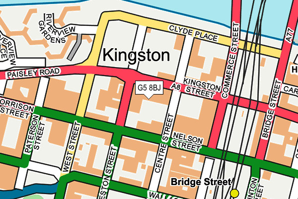 G5 8BJ map - OS OpenMap – Local (Ordnance Survey)