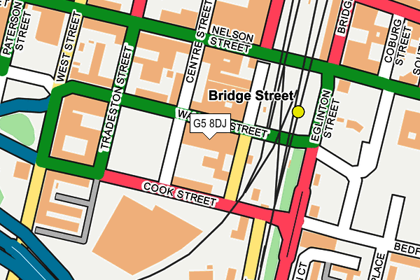 G5 8DJ map - OS OpenMap – Local (Ordnance Survey)