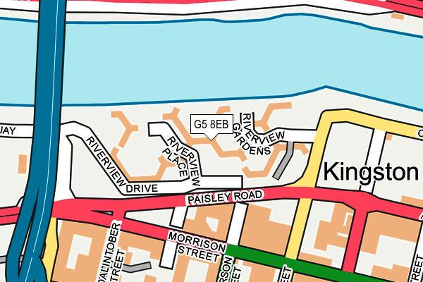 G5 8EB map - OS OpenMap – Local (Ordnance Survey)